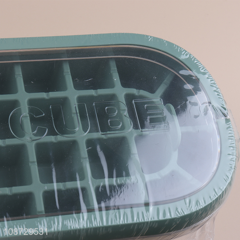 High quality ice cube tray with lid and bin for cocktail