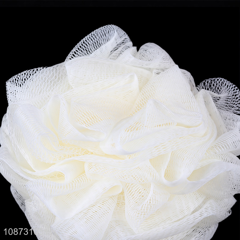 Popular products 3pcs soft fluffy exfoliating bath ball bath flower for skin care