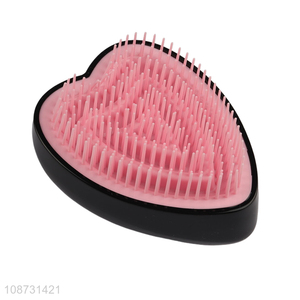 New product heart shape massage hair brush anti-knotting detangling comb