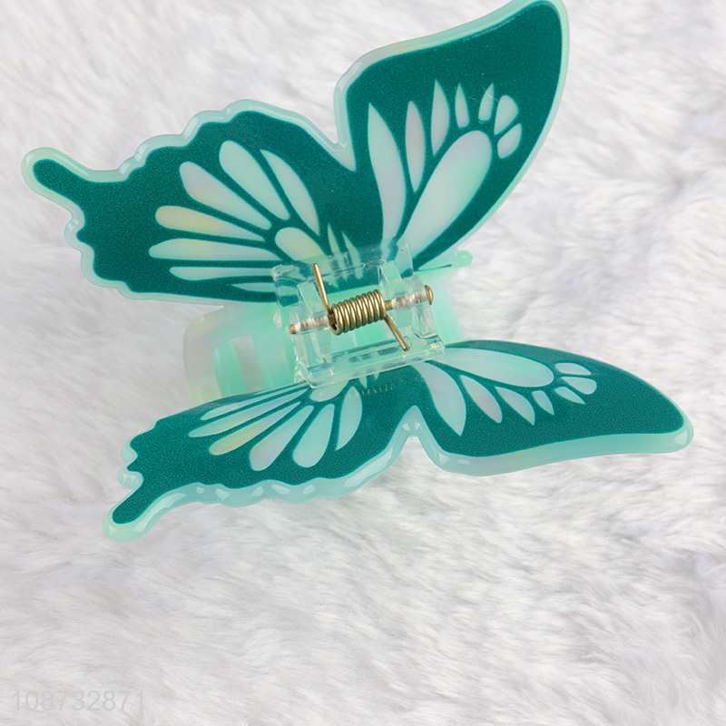 Hot product butterfly shape aesthetic acrylic hair claw clips