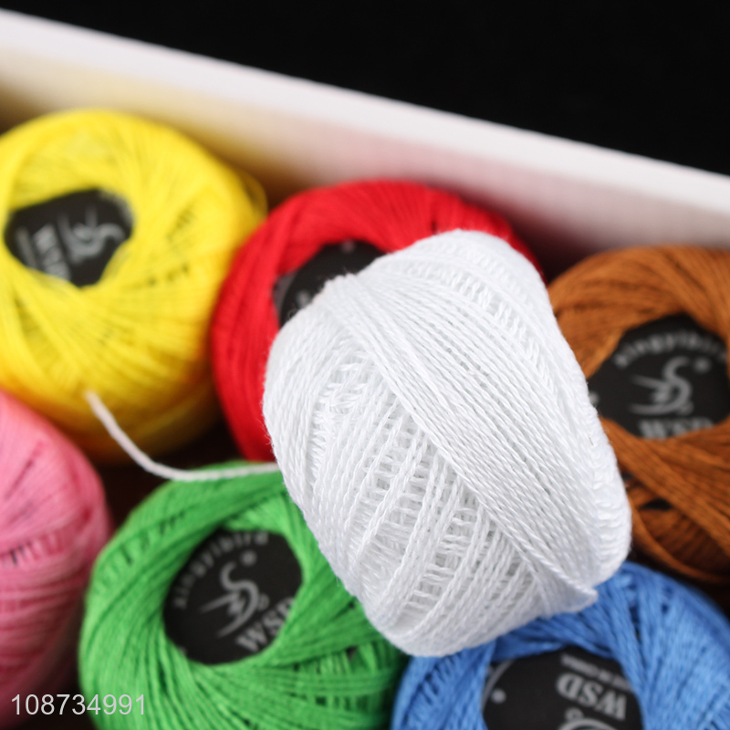 Online wholesale 10g/pc crochet threads cotton yarn for knitting