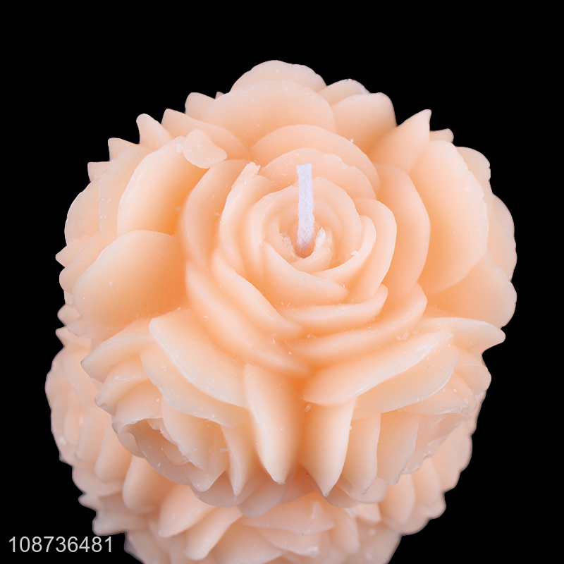 Best selling rose flower scented candle aromatic candle for home decoration