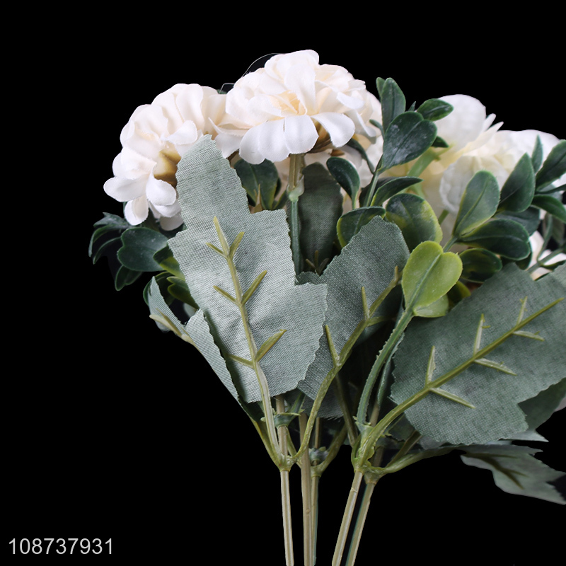 Best selling white indoor decoration artificial flower simulation flower wholesale