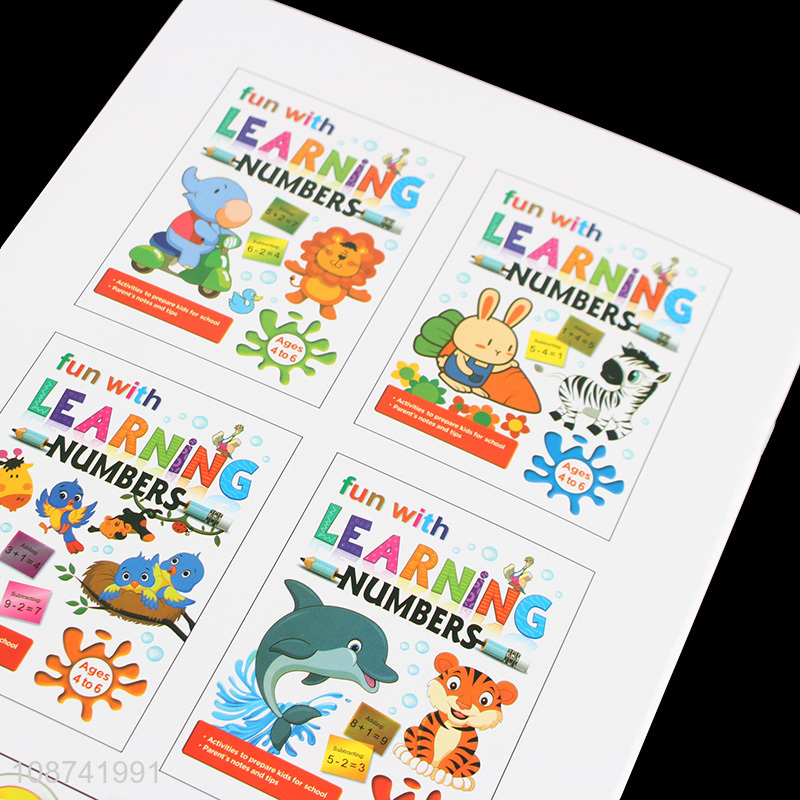 Factory price learning number books activities to prepare kids for school