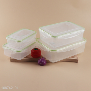 Online wholesale plastic meal pre container refrigerator food crisper
