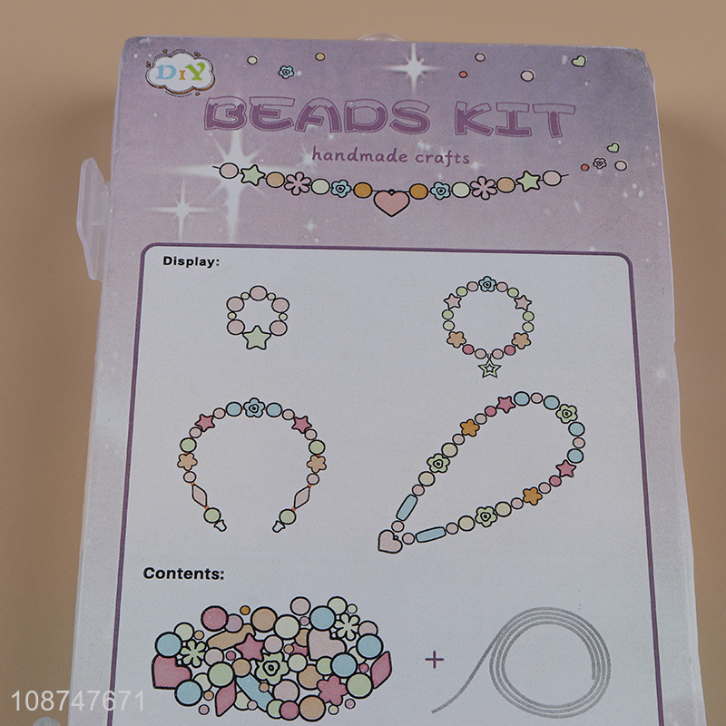 Good selling children jewelry making educational toys diy beads kit toys