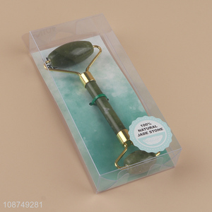 China factory natural jade stone facial massage roller for facial care