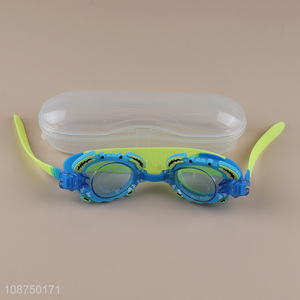 Wholesale anti-fog swim glasses crab shape swimming goggles for kids