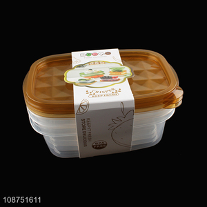 Wholesale refrigerator food containers bpa free plastic food storage box set