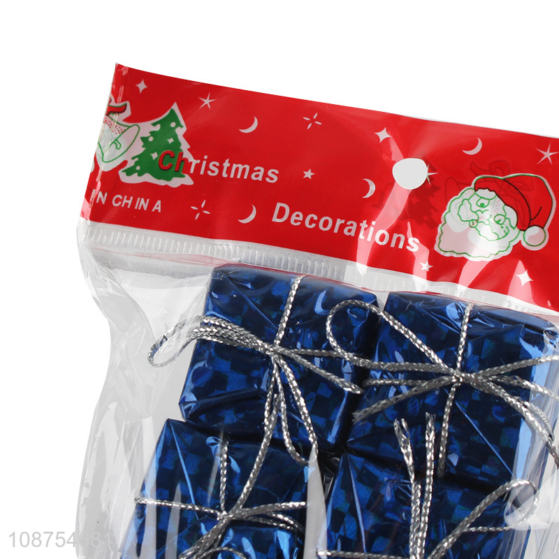 Good quality Christmas tree hanging decoration Christmas gift box ornaments