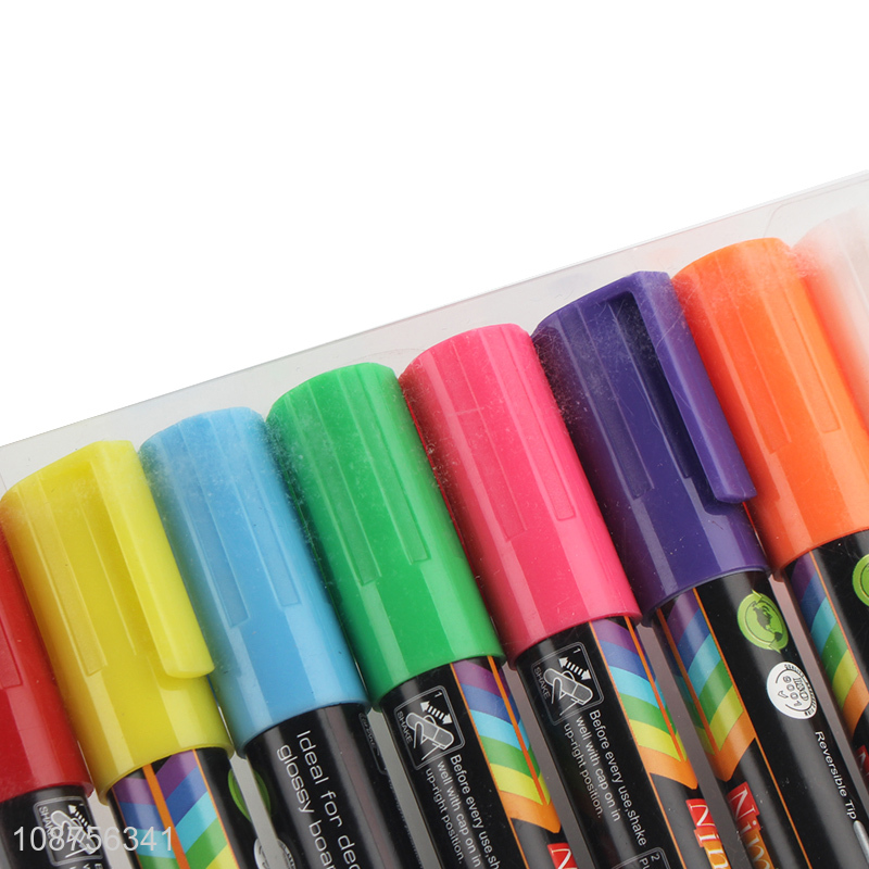 Wholesale 8 pieces window marker pens fluorescent markers chalk pens