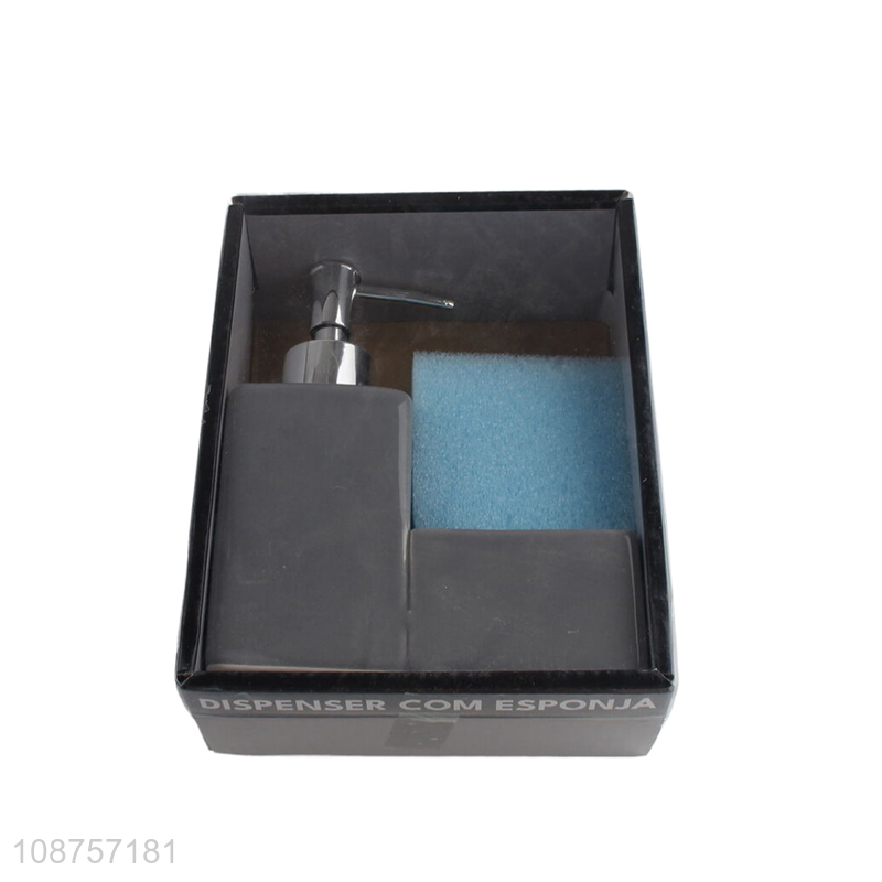 New product liquid soap dispenser sponge holder with cleaning sponge