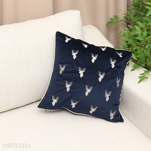 New arrival cotton linen Christmas <em>pillow</em> cover for decoration