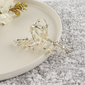 Hot selling aesthetic flower alloy hair claw clip hair accessories