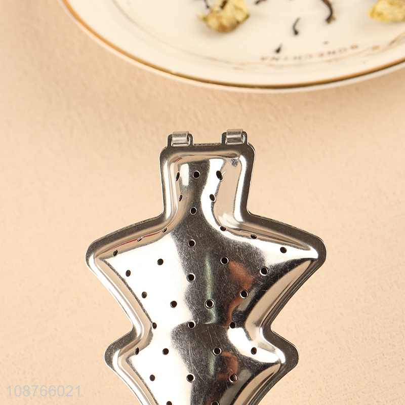 Good sale christmas tree shaped tea strainer