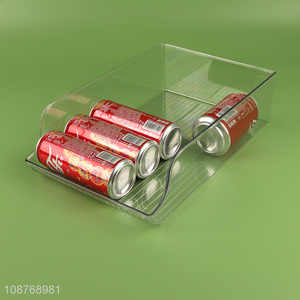 High quality plastic refrigerator cola organizer bins