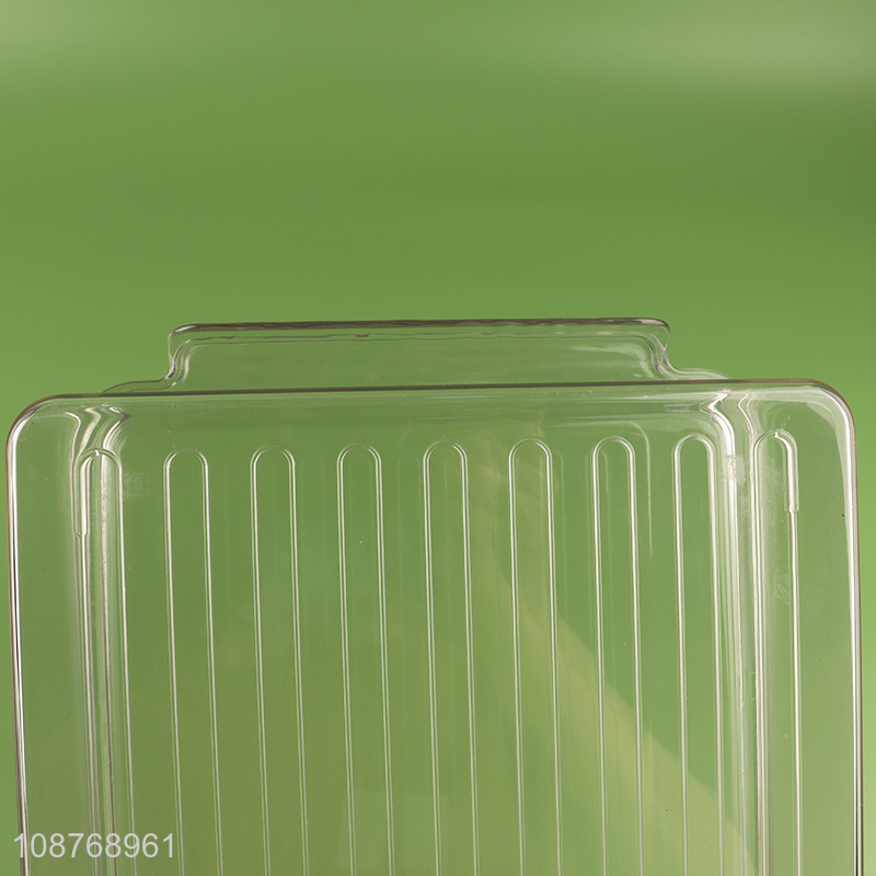 Good quality plastic refrigerator organizer bins with drain tray