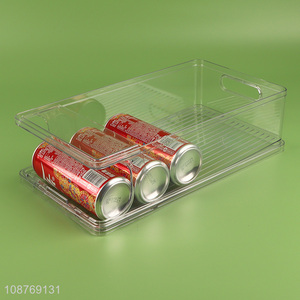 Hot selling plastic refrigerator cola organizer bins