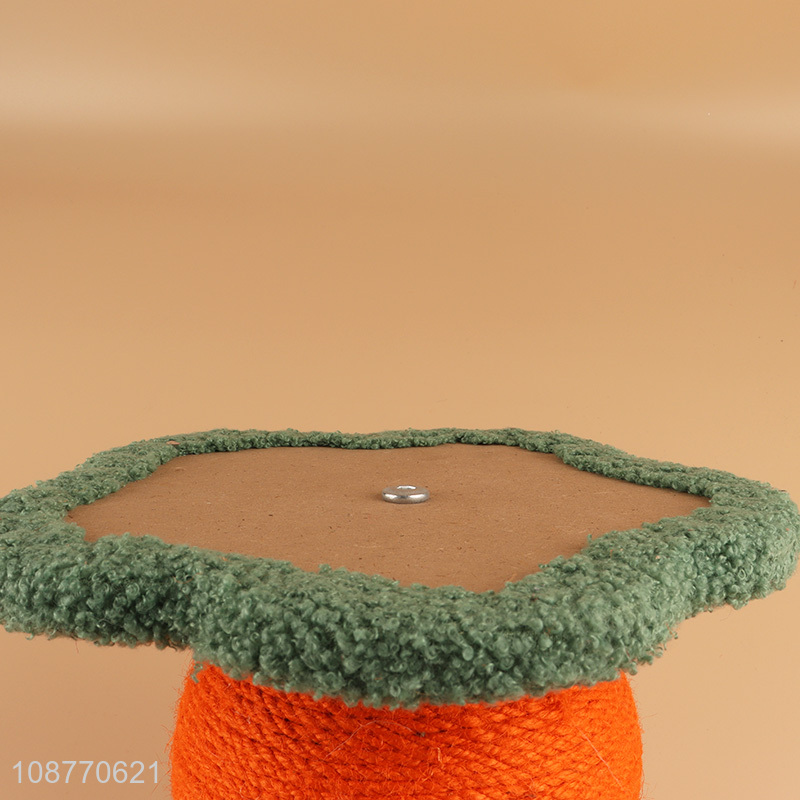 Hot selling orange shape sisal hemp cat scratching board