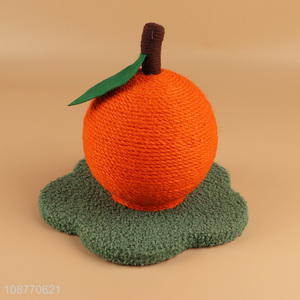 Hot selling orange shape sisal hemp cat scratching board