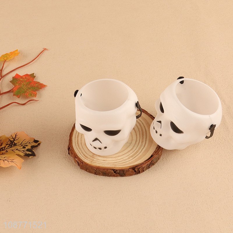 Factory price 4pcs mini skull trick or treat buckets