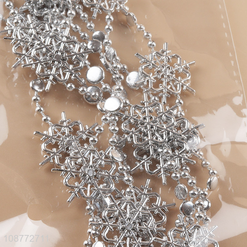 Popular products silver christmas decoration bead chain