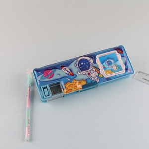 Factory supply cartoon metal pencil case pencil box