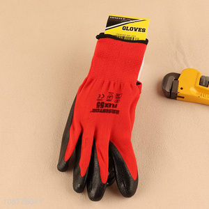 Good quality nitrile safety gloves work gloves