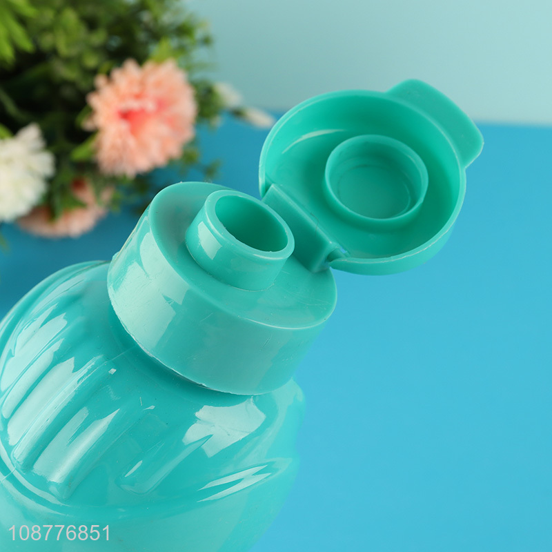 Wholesale plastic water bottle with spill proof lid