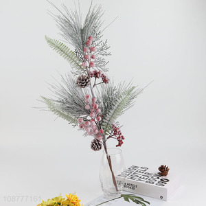 Low price red berries christmas pine needles