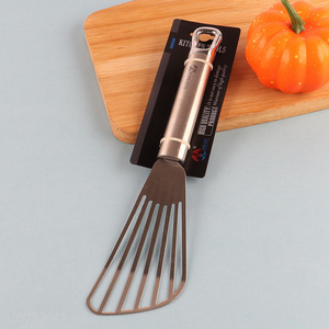 Most popular stainless steel slotted cooking spatula