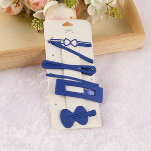 Good selling blue girls hairpin set wholesale