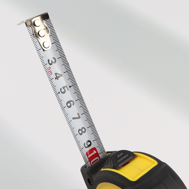 Low price 5m retractable measuring tape self-locking tape measure