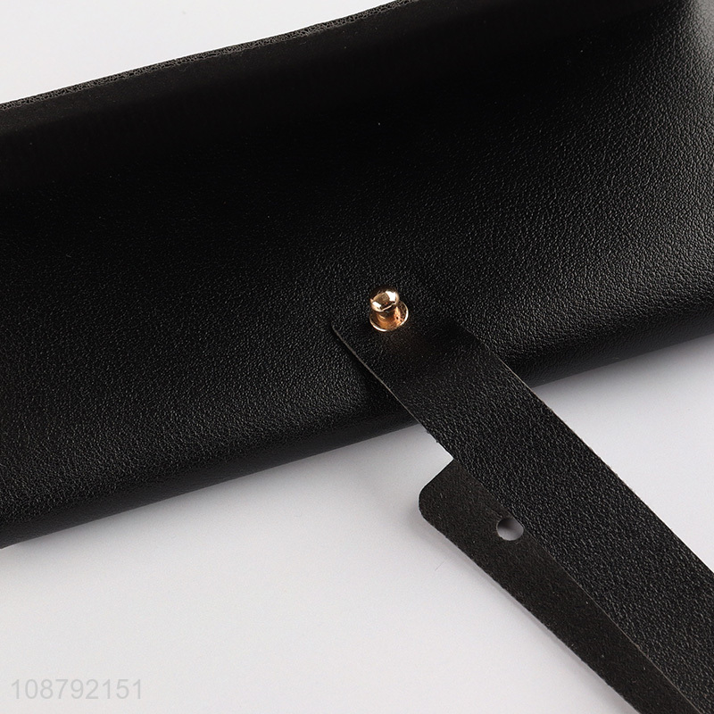 China factory portable leather glasses bag