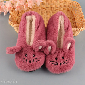 Good quality women winter house slippers fuzzy indoor shoes