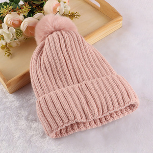 Hot selling women's winter warm beanie skull cap cuffed hat