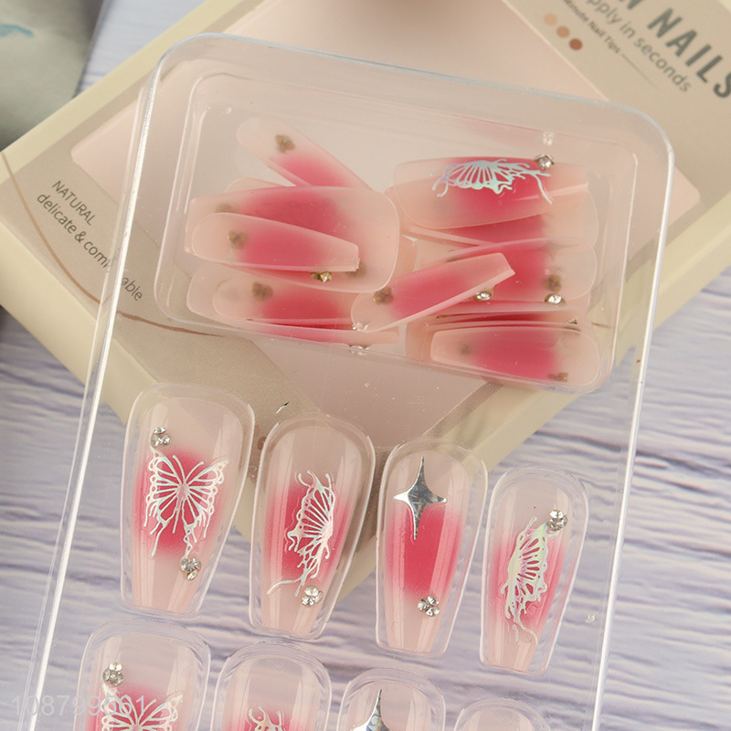 High quality 24pcs full cover fake nails false nails