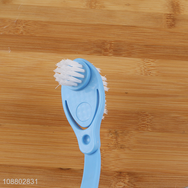 Factory price double-headed shoes brush cleaning brush