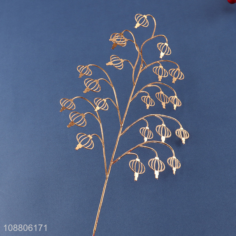 High quality gold artificial leaves fake plant for wedding decor