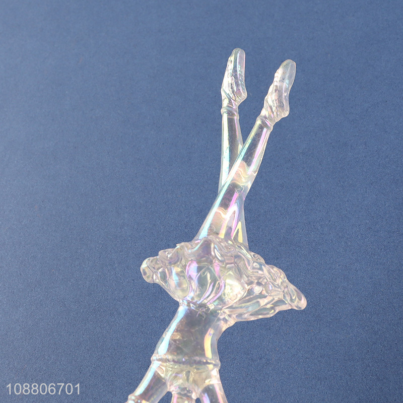 Factory price clear acrylic hanging ballerina pendants Christmas tree decor