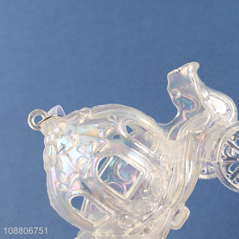 New arrival clear acrylic pumpkin carriage pendants Christmas tree decor