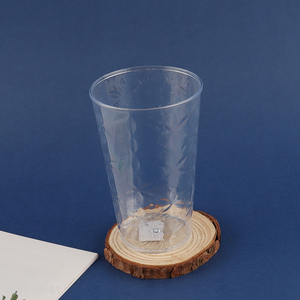 Wholesale clear reusable plastic water cup plastic tumbler