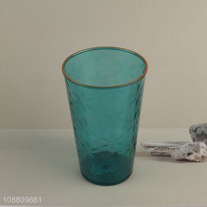 Online wholesale colorful clear unbreakable plastic tumbler