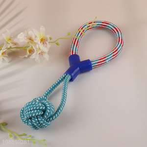 Yiwu market pets dog cotton rope chew toys teething toys