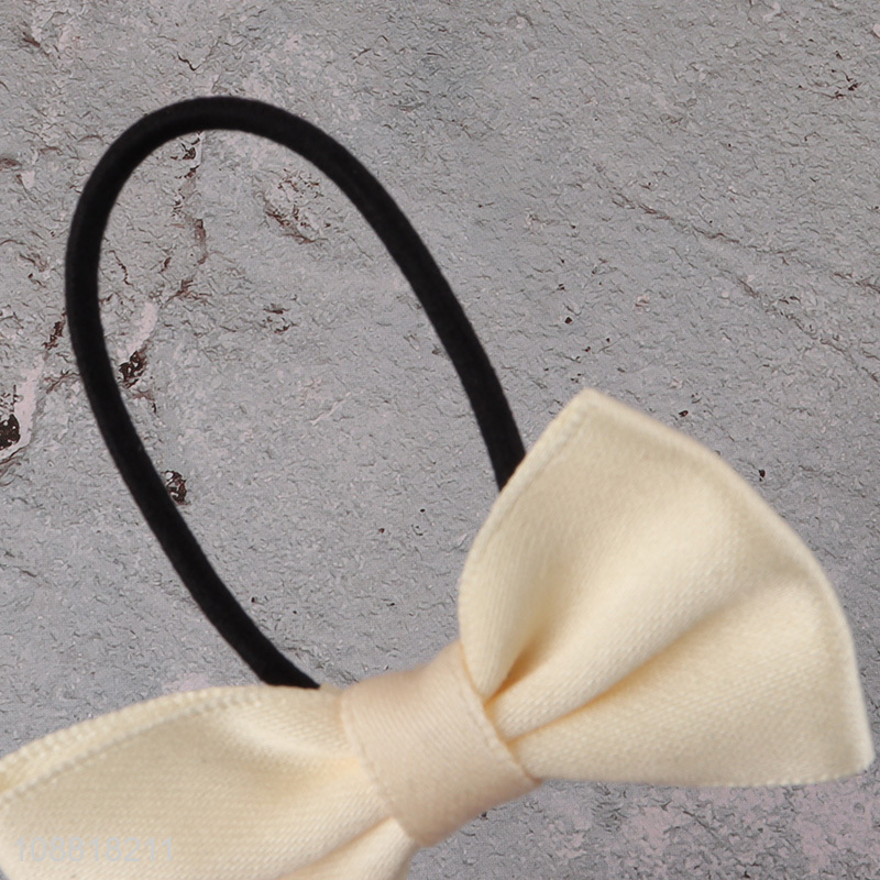 Hot selling 2pcs bowknot ponytail holders hair ties