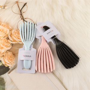 Factory wholesale multicolor hollow wide teeth hair comb