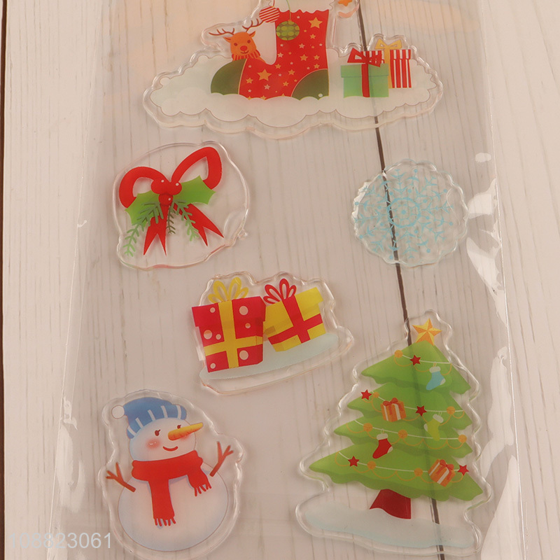 Yiwu Market Christmas Window Clings Holiday Window Decals