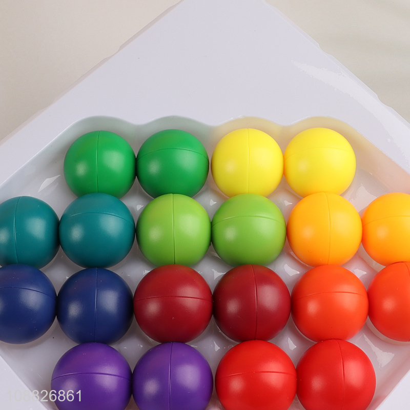 Wholesale rainbow bead ball fidget toy stress relief toy for kids