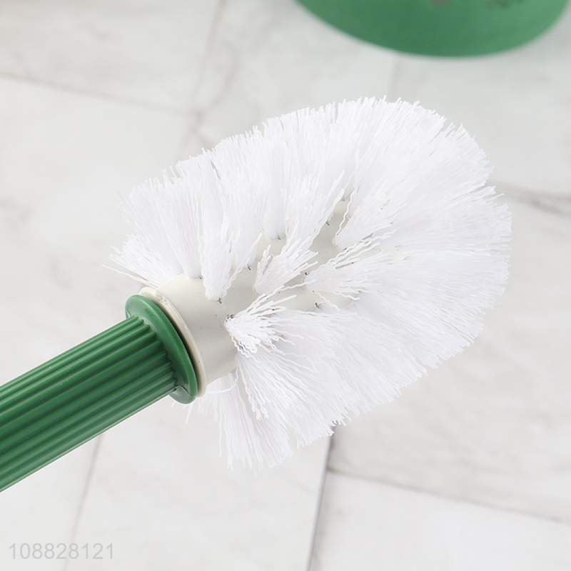 Hot sale long handle plastic toilet brush for bathroom accessories