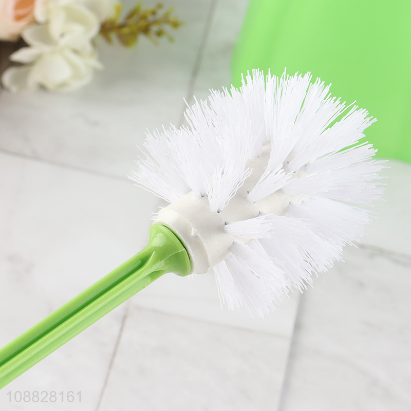 Hot selling plastic bathroom accessories toilet brush with holder